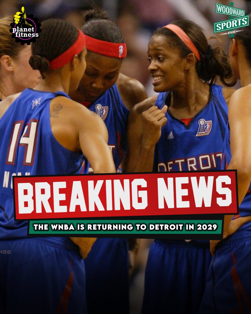 Woodward Sports Network (@woodwardsports) on Twitter photo Detroit IS BACK in the WNBA! π₯
They will get a expansion franchise in 2029 π Detroit IS BACK in the WNBA! π₯
They will get a expansion franchise in 2029 π