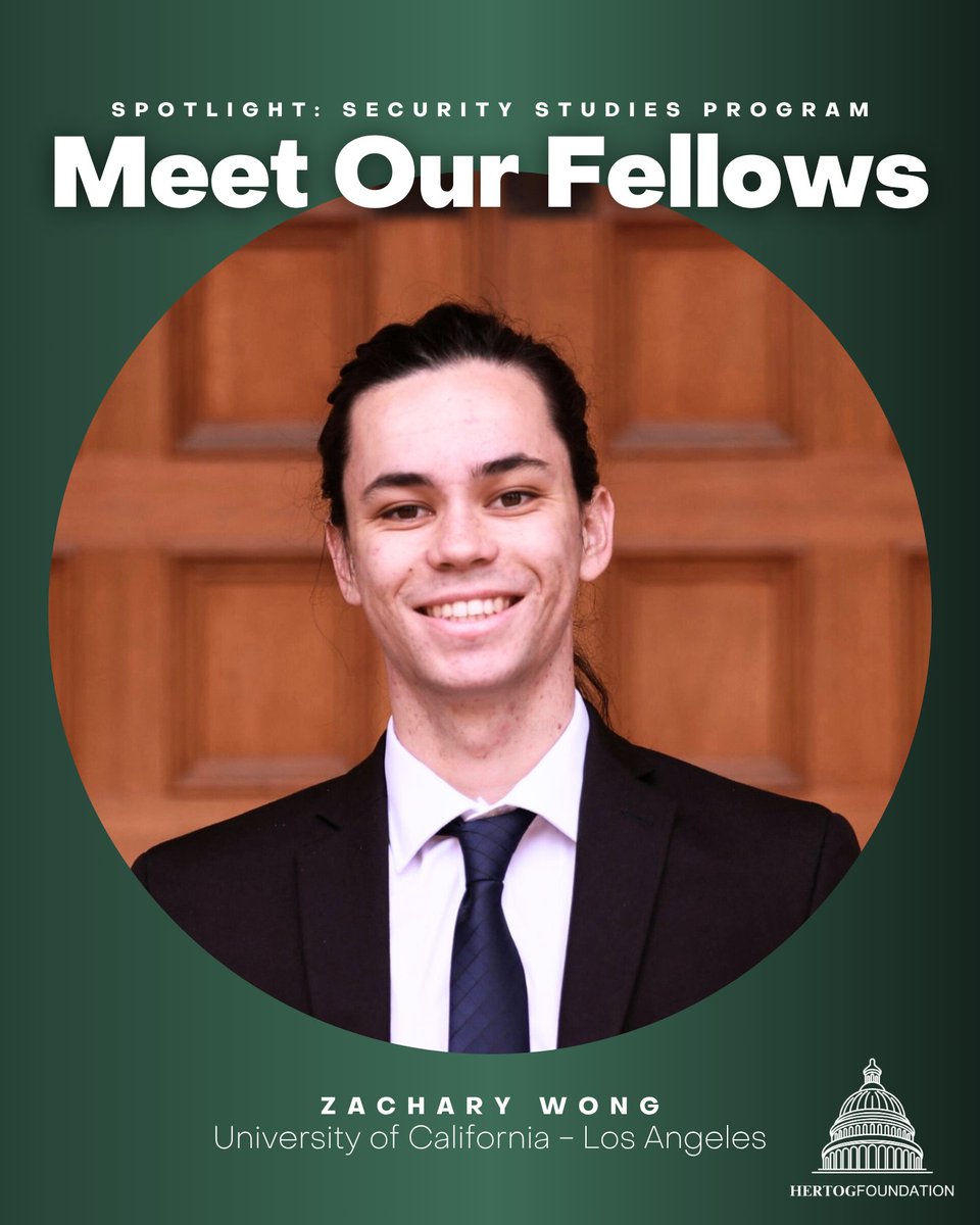 HertogFDN's tweet image. Meet our fellows!
Isabelle Brady is a @ucsantabarbara grad who majored in Philosophy & Literature.
Nick Reason is a junior at @ucsandiego & studies Political Science and Literature.
Zach Wong is an Engineer at Northrop Grumman. He studied Mechanical Engineering at @ucla.