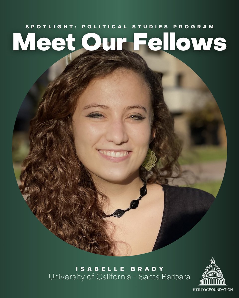 HertogFDN's tweet image. Meet our fellows!
Isabelle Brady is a @ucsantabarbara grad who majored in Philosophy & Literature.
Nick Reason is a junior at @ucsandiego & studies Political Science and Literature.
Zach Wong is an Engineer at Northrop Grumman. He studied Mechanical Engineering at @ucla.