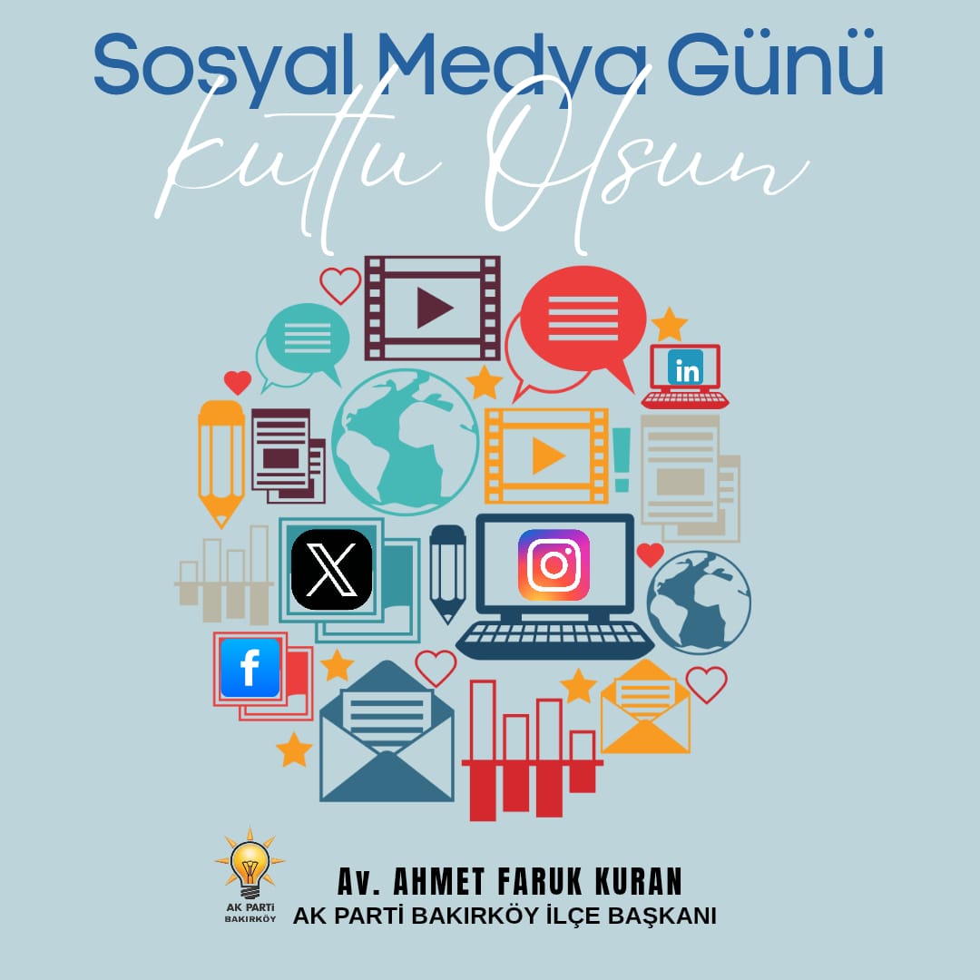 📱 30 Haziran Sosyal Medya Günü

Günümüzde bir haberi saniyeler içinde duyurmak, bir sesi binlere ulaştırmak ve dünyayla bağ kurmak sosyal medya ile mümkün.

👉 Doğru bilgi, yapıcı dil ve saygılı iletişimle sosyal medya, daha iyi bir dünyanın anahtarı olabilir.

#SosyalMedyaGünü