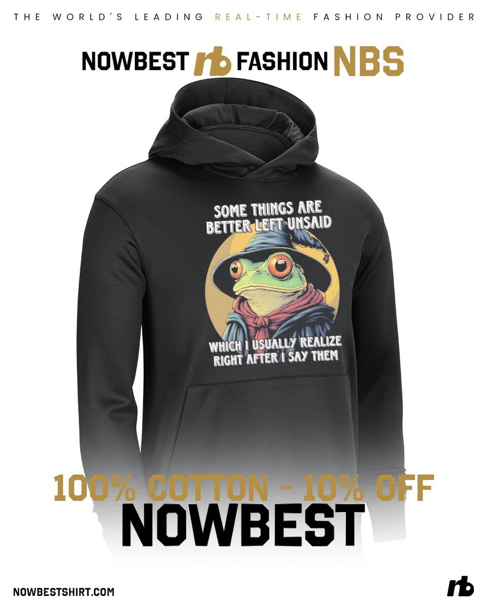 Nowbestclothing's tweet image. Some things are better left unsaid… unless you’re a wizard frog 😶🐸 Hilariously awkward and so wearable.

Shop now 👉 nowbestshirt.com/product/wizard…

#AwkwardHumor #WizardFrog #Nowbestshirt