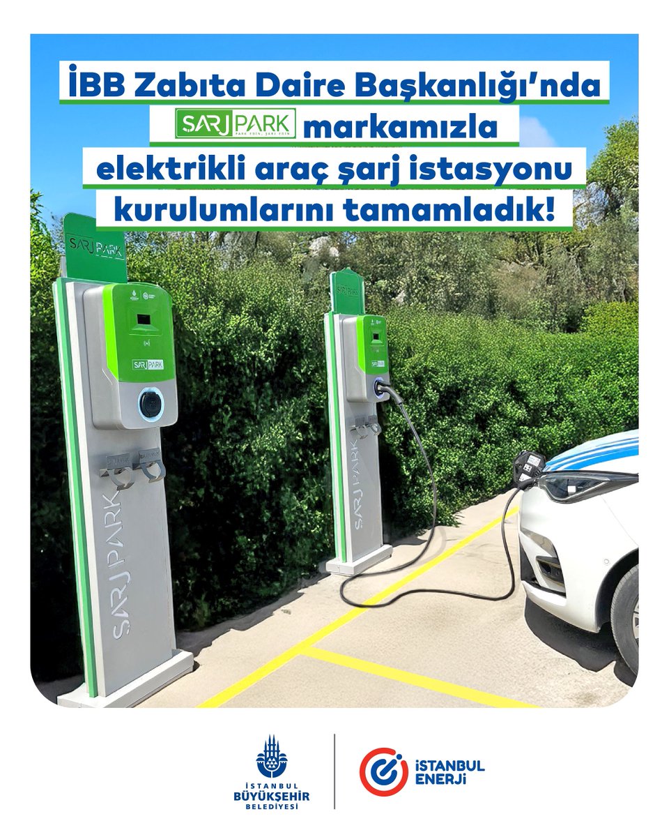 İBB Zabıta Daire Başkanlığı yerleşkesinde elektrikli araç şarj istasyonu kurulumunu tamamladık. 🚗

Kamu hizmetlerinde sürdürülebilir enerjiyi kullanarak, çevremizi ve vatandaşımızın geleceğini koruyoruz! ⚡♻️

#ŞarjPark #ElektrikliAraçlar #İstanbulEnerji
