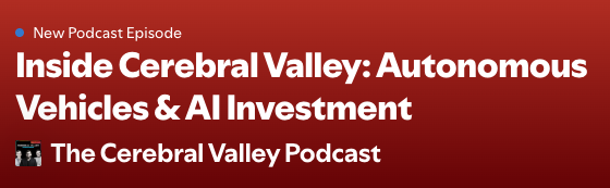 thulme's tweet image. My panel with @janatindex from @IndexVentures , @pbotteri from @Accel & @EricNewcomer is up on @cerebral_valley podcast here on Spotify
also @Wayve_AI CEO @alexgkendall and @dkhos from our largest ever investment @Uber
open.spotify.com/episode/28BXtD…