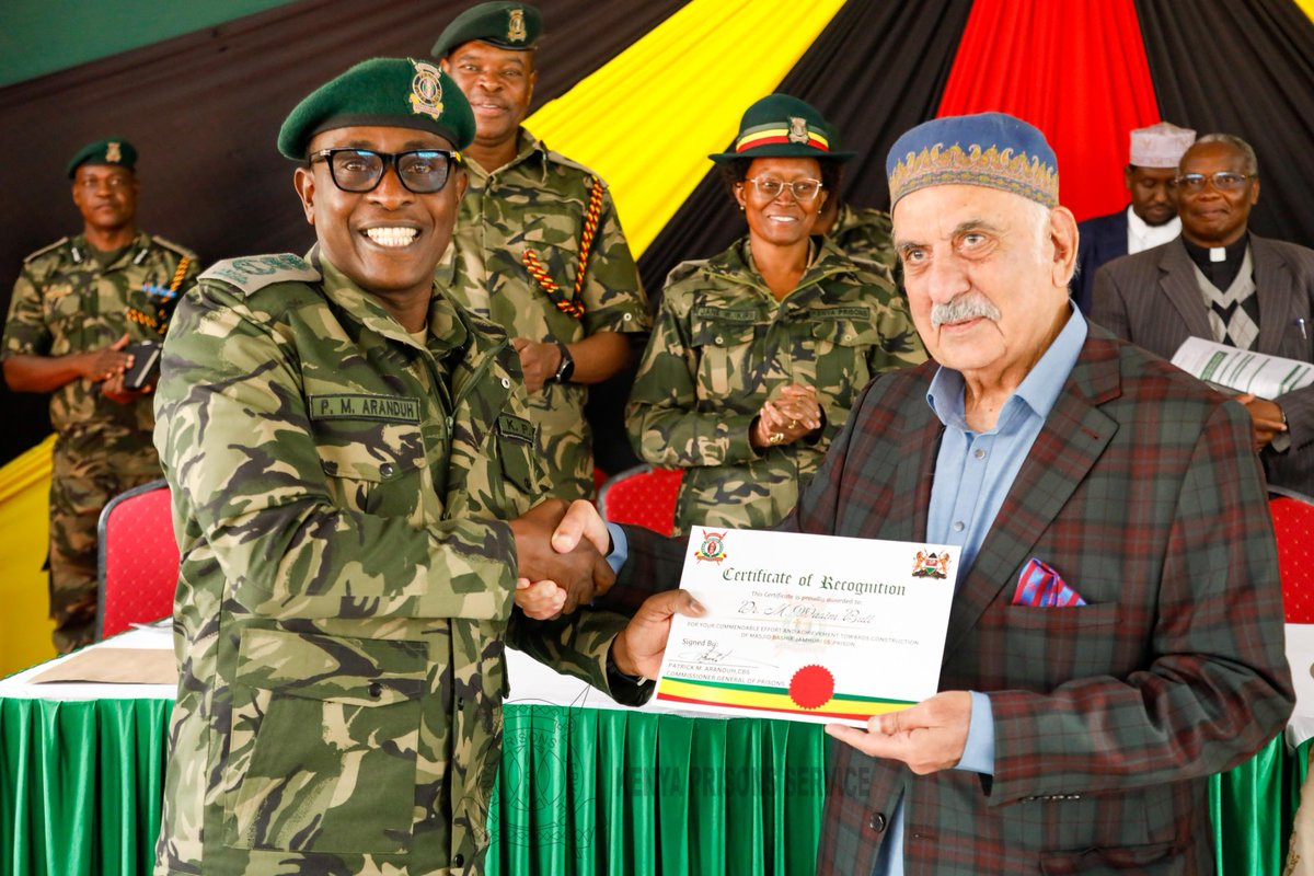 Commissioner General &amp; DCGP Champion Faith-Based Rehabilitation at Jamhuri Prison
CGP Mr. Patrick M. Aranduh,CBS today officially opened the new Bushri Masjid Mosque at Jamhuri Short Sentence Prison, built through a partnership with Mr. Mohammed Butt,