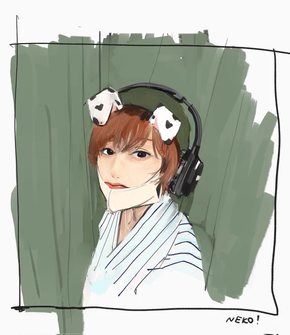 人からもらった写真で似顔絵も描きたい
