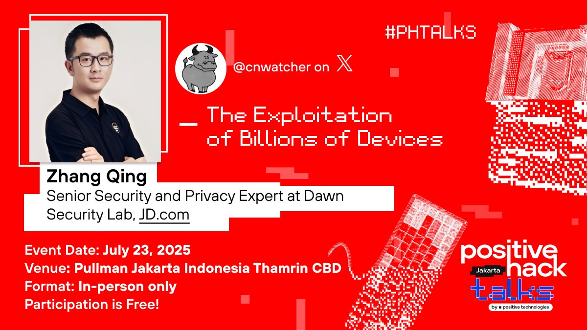 How do you pwn billions of devices with one shot? <a href="/cnwatcher/">cnwatcher</a> reveals a stealthy Android exploit that hijacks keystore keys, bypasses perms, and opens the door to root. Get know more on #PHTalks Jakarta: phtalks.ptsecurity.com/jakarta