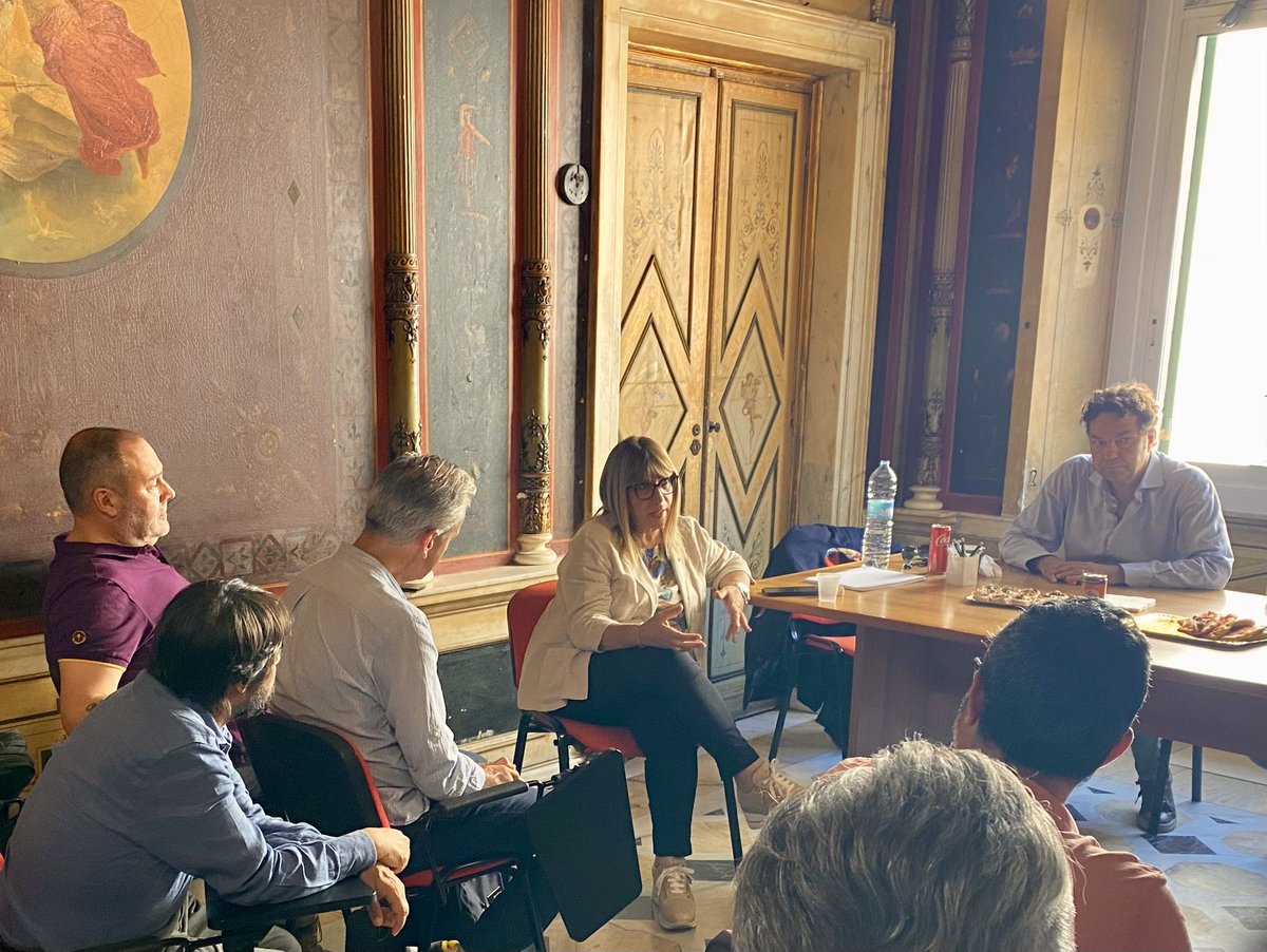 CislNazionale's tweet photo. La Segretaria Generale della #Cisl #DanielaFumarola ha incontrato oggi pomeriggio a Genova presso la sede della Usr Cisl Liguria i delegati della Fim Cisl degli stabilimenti di #Fincantieri . @CislLiguria @FIMCislStampa https://t.co/ihxdv6wQG0