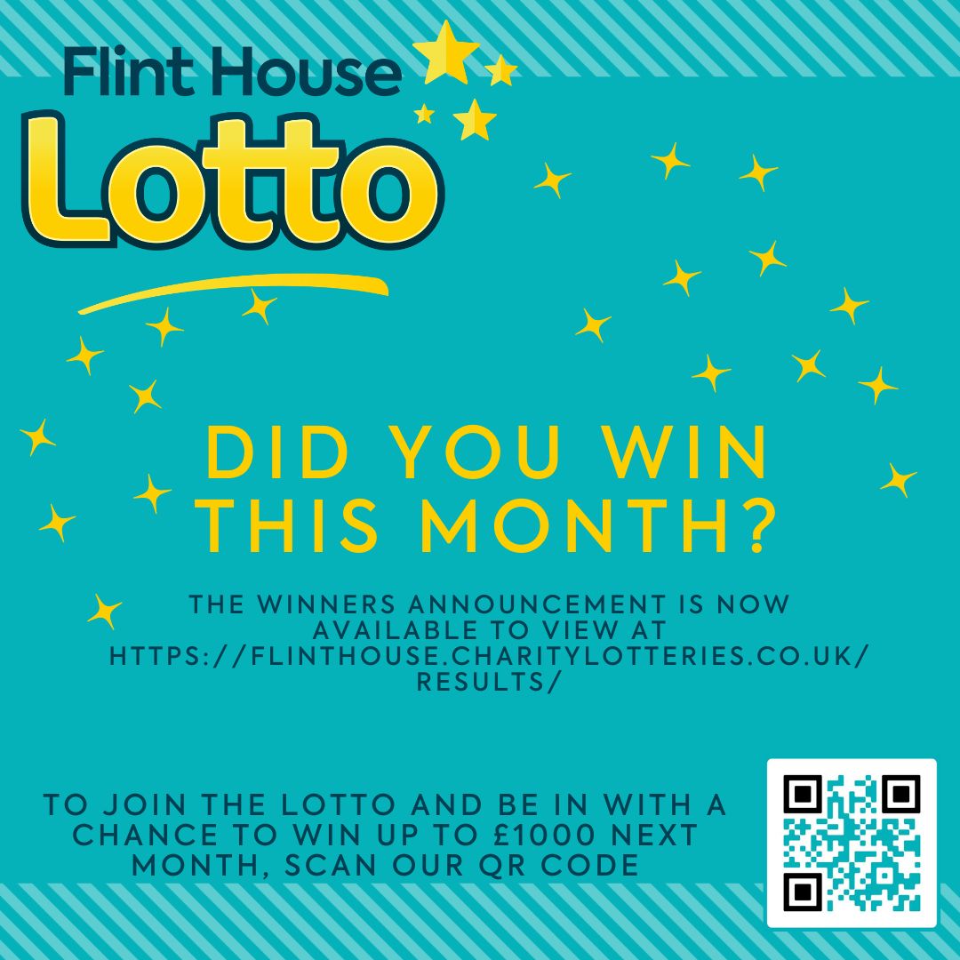 FlintHouseRehab's tweet image. Are you one of our lucky winners this month?  To join the lotto, visit flinthouse.charitylotteries.co.uk

#winners #lotto #helpandheal