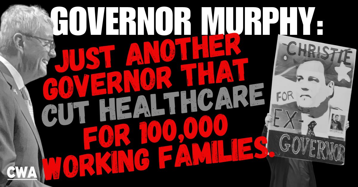 CWA District 1 (@cwadistrict1) on Twitter photo We’re outraged that <a href="/GovMurphy/">Governor Phil Murphy</a> is hellbent on attacking state workers on his way out. His budget hurts 100,000 union members& retirees who have devoted their lives to keeping this state running!
It also tramples on our collective bargaining rights. The legislature must fix this! We’re outraged that <a href="/GovMurphy/">Governor Phil Murphy</a> is hellbent on attacking state workers on his way out. His budget hurts 100,000 union members& retirees who have devoted their lives to keeping this state running!
It also tramples on our collective bargaining rights. The legislature must fix this!