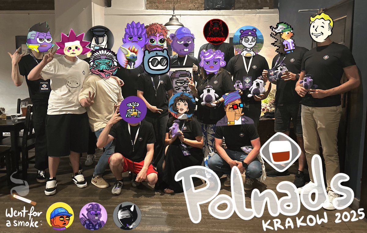 This weekend I was touching Nads

Our first community meetup in Krakow had immaculate vibes and unique merch created by fellow members: 3d printed shoe charms, origami art, handmade plushies... and branded vodka (we are slavs after all)