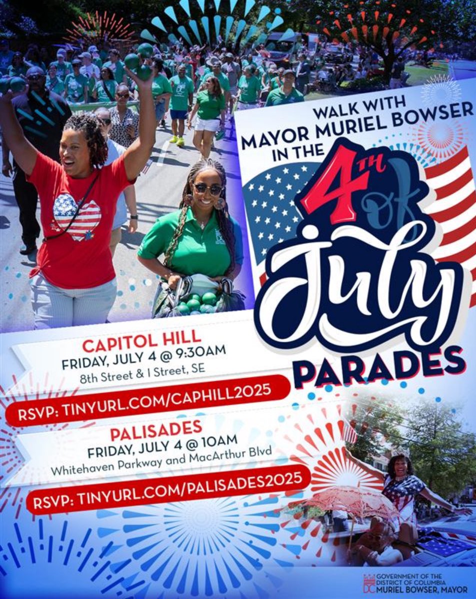 CleanCityDC's tweet image. Washingtonians it’s that time of year that we celebrate our Independence. Come and walk with the Mayor, registration below eventbrite.com/e/march-with-t…