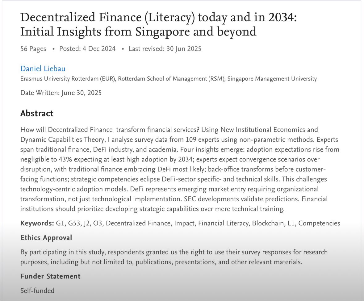 Updated article on #DeFi in 2034: papers.ssrn.com/sol3/papers.cf…