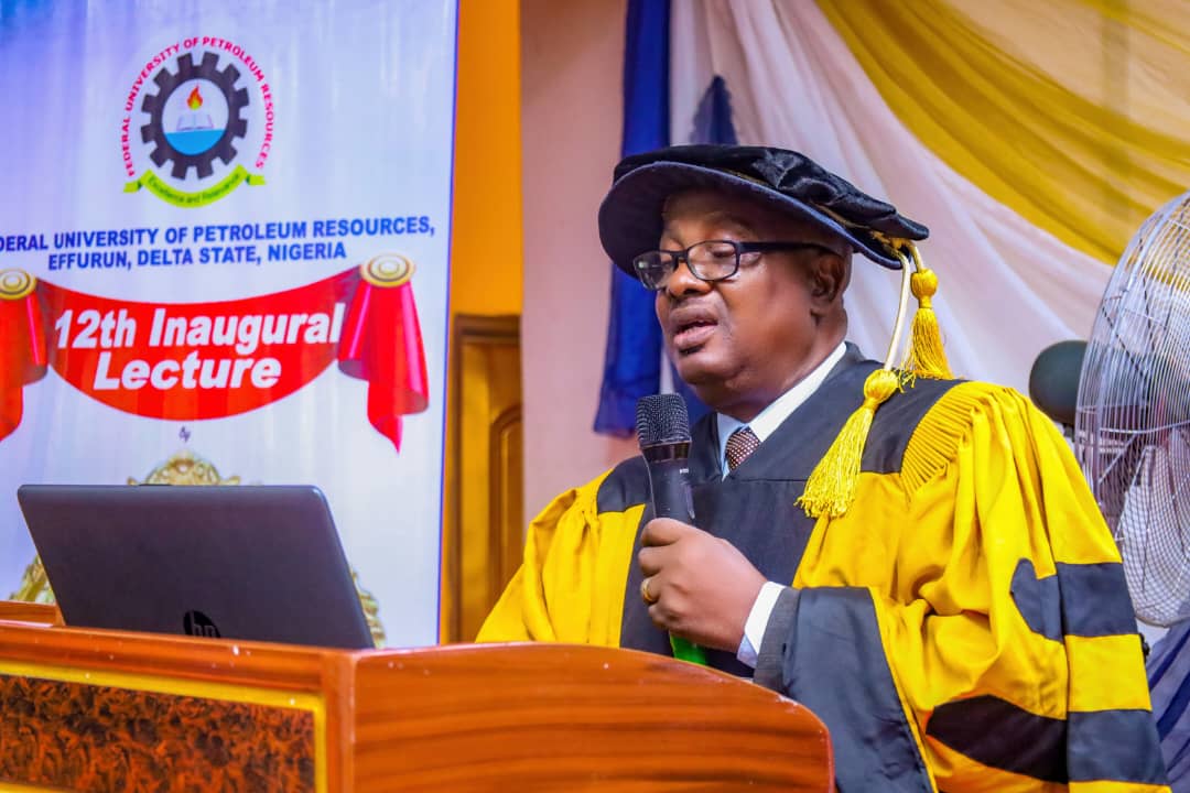 FUPREofficial's tweet photo. 🗣 Prof. Kenneth Ibe @FUPRE_Official called for stronger laws &amp; recycling to fight petroleum &amp; plastic pollution.

His research revealed oil potential in Calabar Flank &amp; earned him a spot in FUPRE’s Conclave of Professors. 🌍🛢👏

#FUPRE #EnvironmentMatters  #ClimateActionNow https://t.co/a4AQxk7TKa
