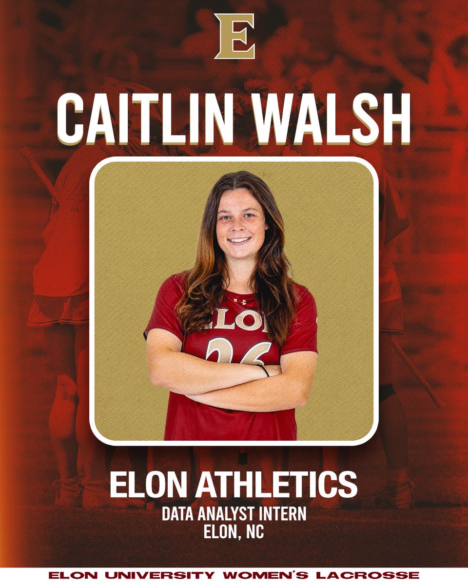 Elon Women's Lacrosse (@elonwlax) on Twitter photo Summer with the Phoenix! 🐦🔥
Caitlin Walsh is working with <a href="/ElonPhoenix/">Elon Phoenix</a> this summer as a data analyst intern! In the role, she collects and cleans data to monitor key stats like distance, speed and player load that help coaches make smarter training decisions
#PhoenixRising Summer with the Phoenix! 🐦🔥
Caitlin Walsh is working with <a href="/ElonPhoenix/">Elon Phoenix</a> this summer as a data analyst intern! In the role, she collects and cleans data to monitor key stats like distance, speed and player load that help coaches make smarter training decisions
#PhoenixRising