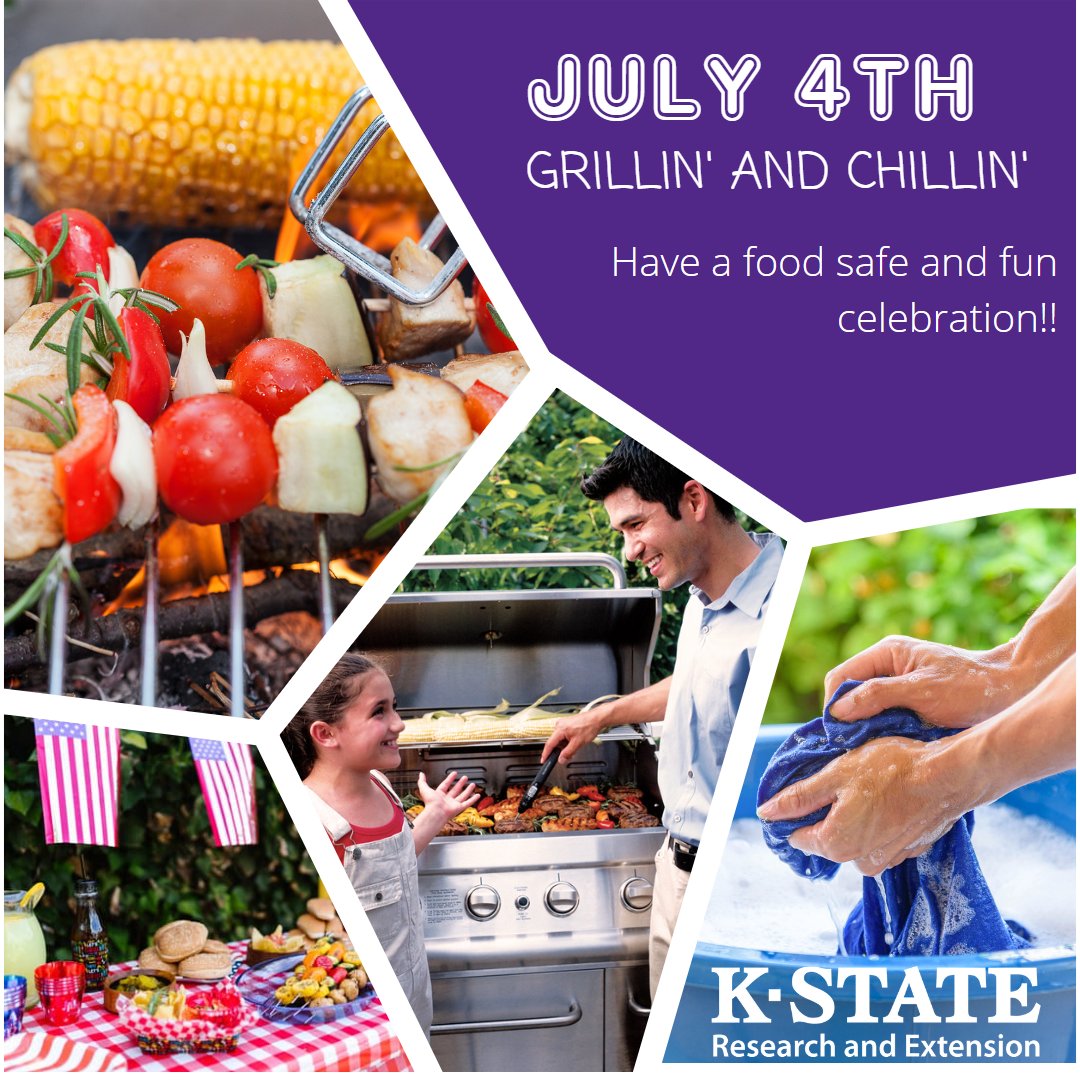 With the 4th of July around the corner, make sure you are grillin with style - and safety! Check out this article about how to make sure your holiday barbecue goes smoothly. bookstore.ksre.ksu.edu/pubs/MF2465.pdf