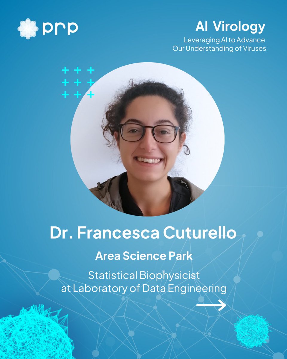 AreaSciencePark's tweet image. Meet the speakers of AI in Virology workshop: Francesca Cuturello from @areasciencepark will talk about cutting-edge methods for predicting how viral proteins respond to mutations using Protein Language Models

📅 Join us in Trieste on September 9!​ 🔗bit.ly/AIVirologyEn