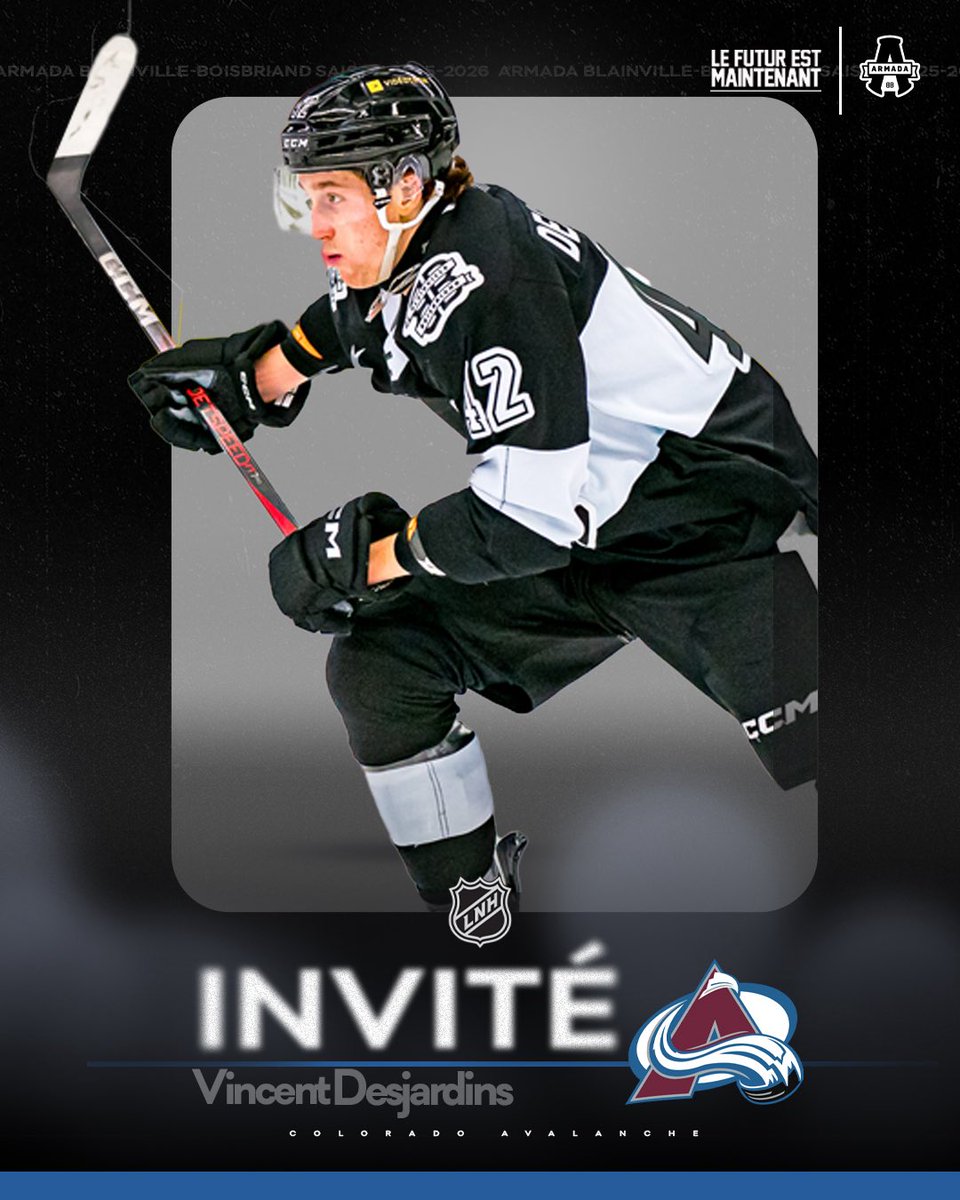 ArmadaBLB's tweet image. Notre attaquant Vincent Desjardins est invité au camp de développement de l’@Avalanche!

Félicitations Desj 🙌

#LeFuturEstMaintenant⚡️