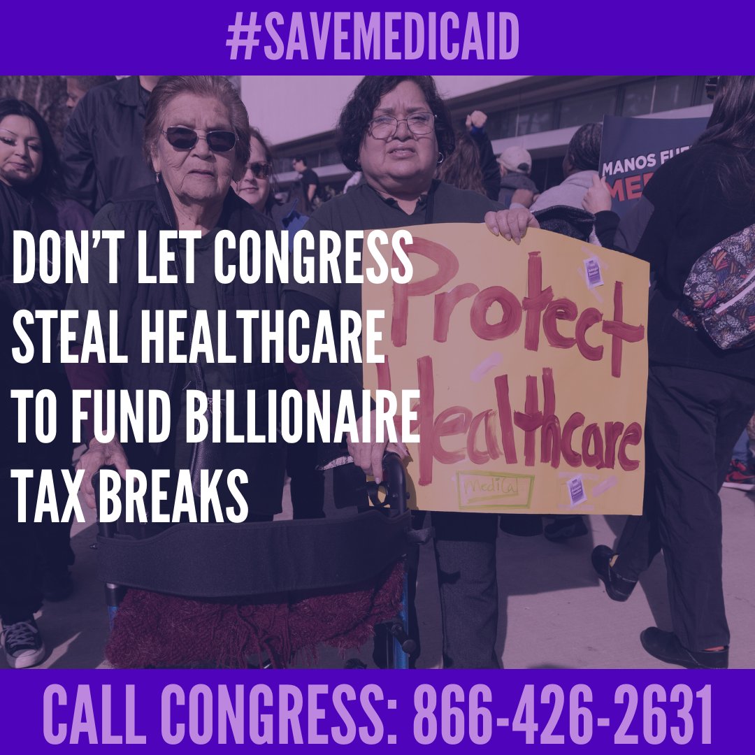 TODAY! U.S. Senators decide weather or not to take healthcare from children, seniors and people with disabilities to pay for more tax cuts for billionaires. Call 866-426-2631 and tell Congress to #KillTheBill #HandsOffMedicaid