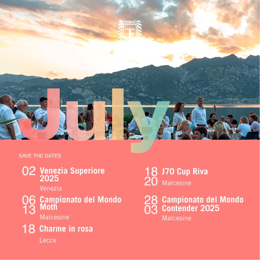 🍷 Luglio con Cantine Tinazzi:
⛵ Sponsor Fraglia Vela Malcesine
🌸 Charme in Rosa Lecce
🍇 Venezia Superiore con Consorzio Valpolicella
Non perderti i nostri eventi! #CantineTinazzi #Estate2025