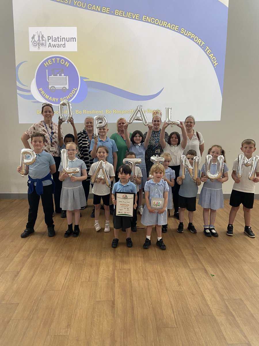 Kate Gallon (@opalgallon) on Twitter photo Couldn’t be prouder of this amazing team <a href="/HettonPrimary/">Hetton Primary School</a> on achieving their well deserved platinum award 🎉🎉🎉
Congratulations to all involved! What a wonderful journey 🤩🤩🤩
<a href="/OPAL_CIC/">Outdoor Play and Learning (OPAL) CIC</a> <a href="/OPALNorthEast/">OPAL North East</a> #playistheway Couldn’t be prouder of this amazing team <a href="/HettonPrimary/">Hetton Primary School</a> on achieving their well deserved platinum award 🎉🎉🎉
Congratulations to all involved! What a wonderful journey 🤩🤩🤩
<a href="/OPAL_CIC/">Outdoor Play and Learning (OPAL) CIC</a> <a href="/OPALNorthEast/">OPAL North East</a> #playistheway