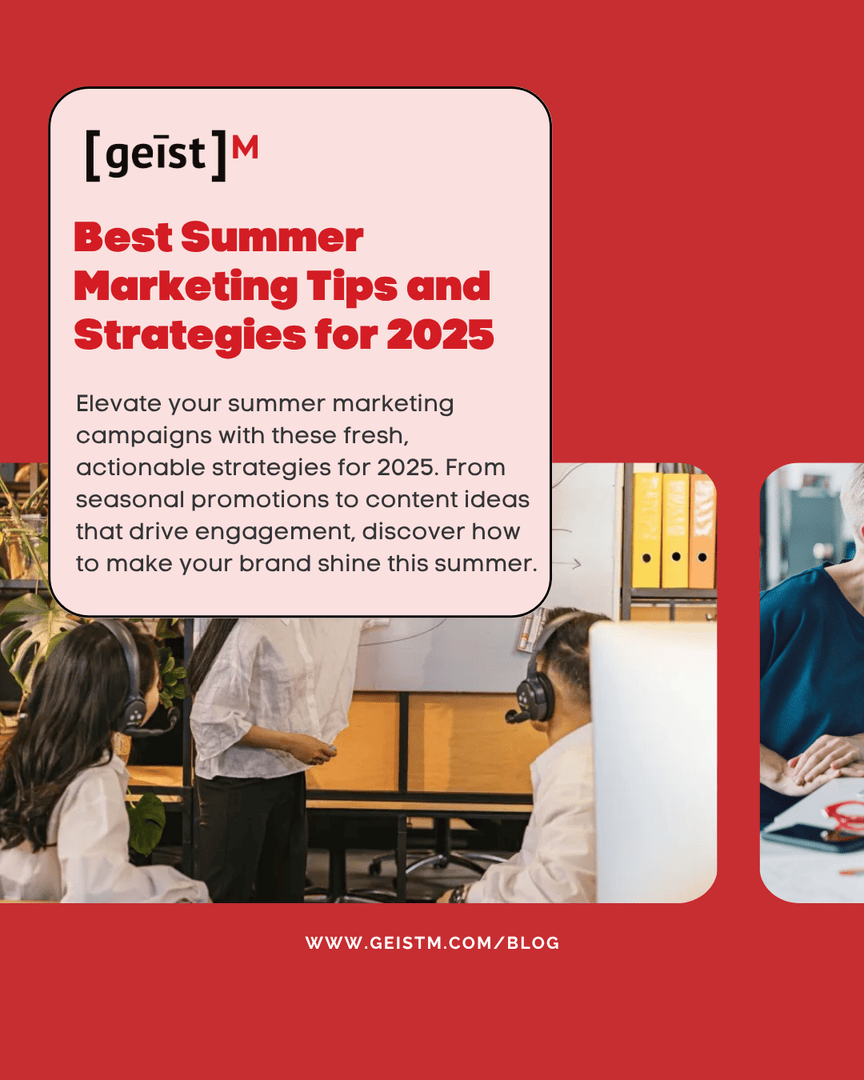 GeistM's tweet image. ☀️ Best #SummerMarketingTips for 2025 ☀️

Ready to turn the heat up on your brand this season? From personalized promos to short-form video gold, we’re breaking down the smartest ways to shine all summer long.

#SummerMarketing #2025Strategy #SummerShopping #PerformanceMarketing