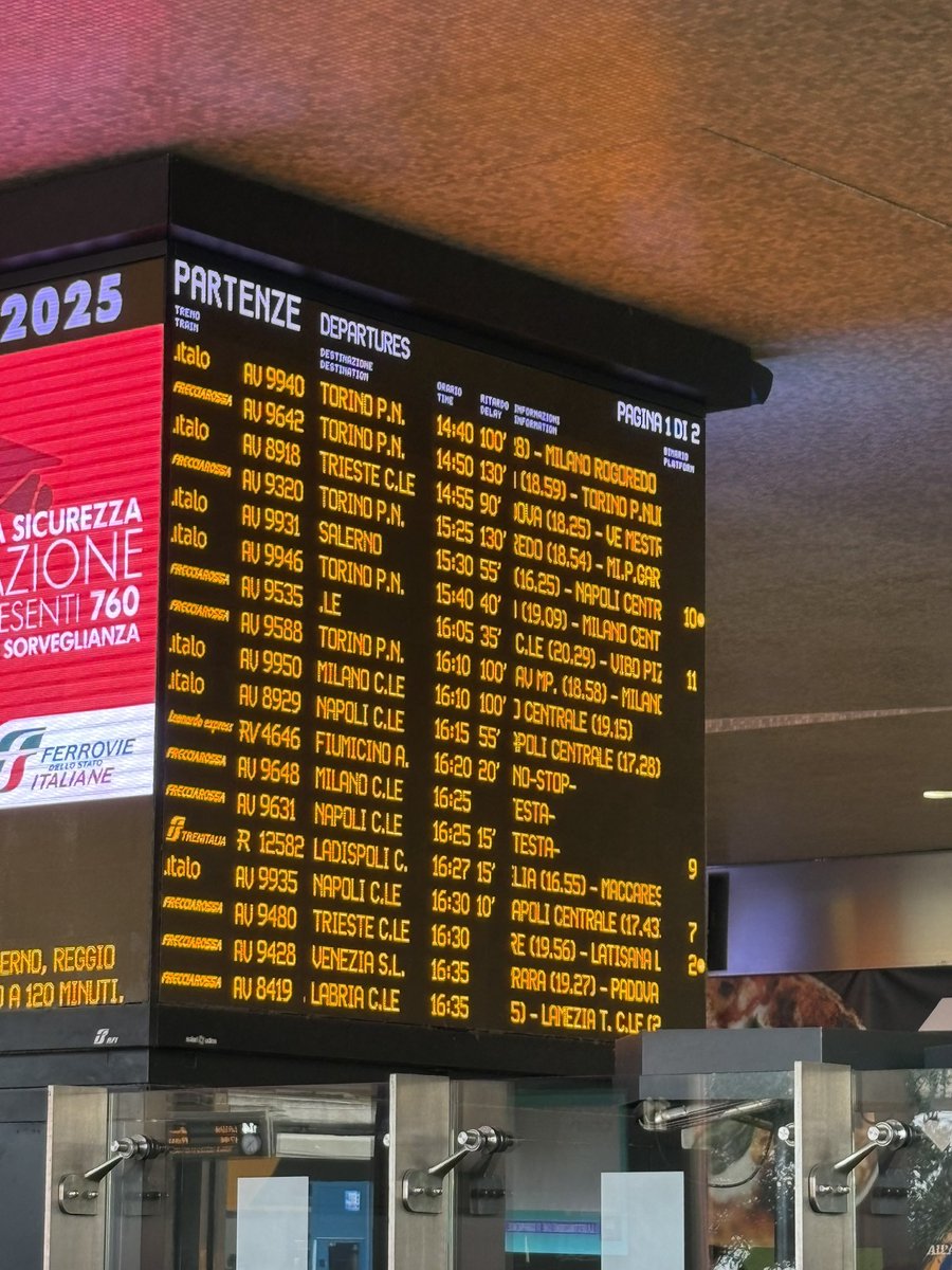 salvini_giacomo's tweet photo. Roma Termini, adesso. https://t.co/oEEvDUO16J