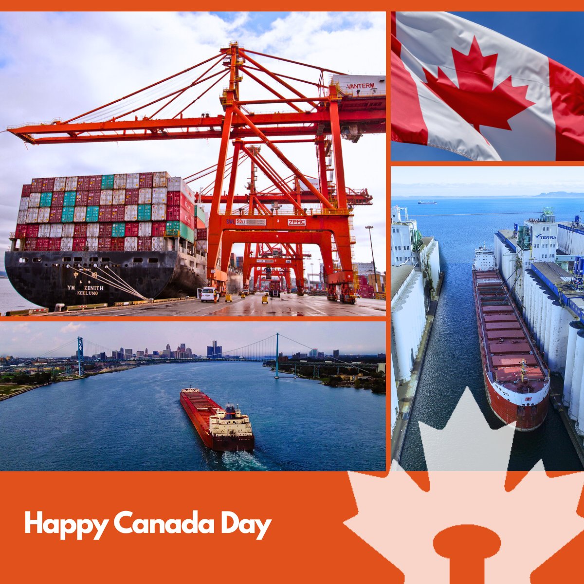 🇨🇦Happy Canada Day!🎆Celebrating the True North Strong and Free across our National Ports System made up of 17 Canadian ports in the Atlantic, St Lawrence, Great Lakes and Pacific regions. Collectively, we are proud to contribute to Canada’s economy.