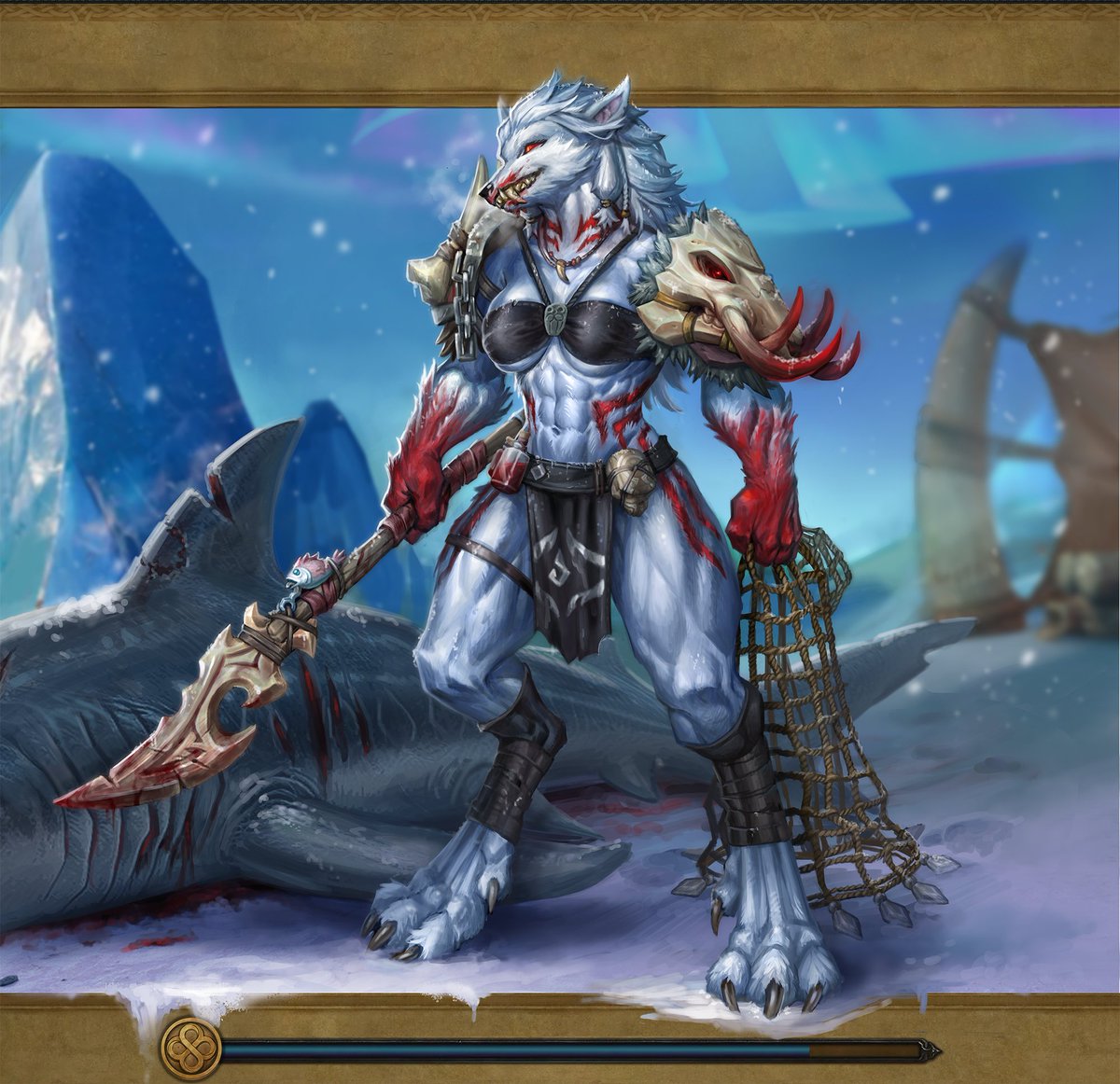 Snook8's tweet image. I might as well post this here. (yes I'm alive and still drawing) WoW character of mine. Go figure. #worgen #artwork #wow #tuskarr