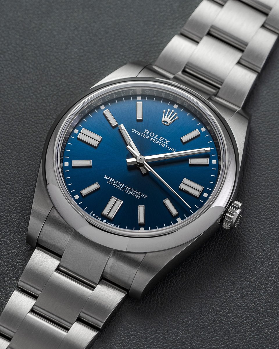 In case you missed it, Rolex discontinued its classic sunray blue dials within its Oyster Perpetual line at Watches &amp; Wonders 2025. This dial variation is making its way out as Rolex moves to the new lacquer dials released this year. 

#Rolex #Watches #RolexWatch #WatchEnthusiast