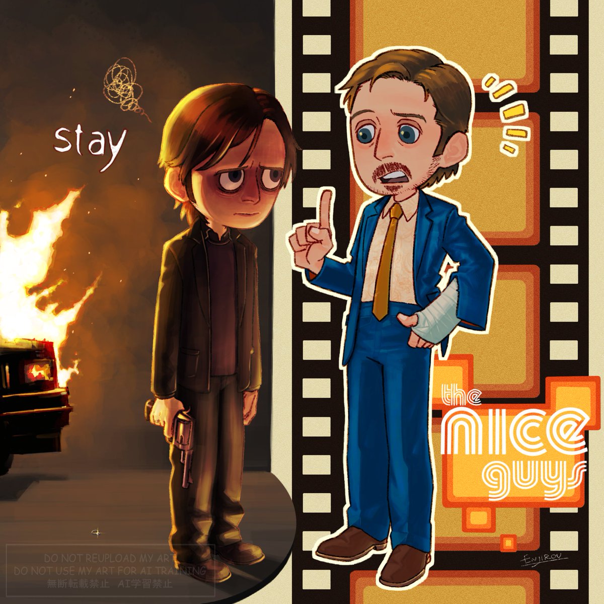 Enjirou1_trattu's tweet image. 💍🎞🔍

#Fanart #Stay #TheNiceGuys