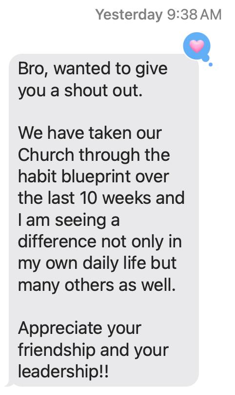 Messages like these fill my cup! I'm thankful that such a small thing has had a big impact for so many. If you're interested in checking out my book The Habit Blueprint, you can check it out here... jayjones.faith/habit-blueprint
Love you guys!