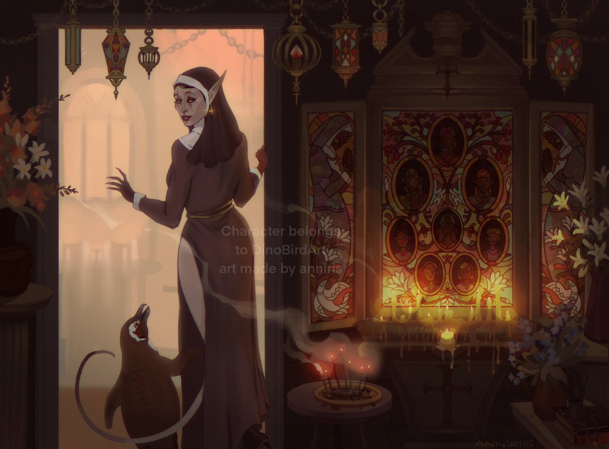 Page by page, emotion by emotion, that is how the life works my dear
Now lets get us something for dinner

Illustration for amazing @/DinoBirdArt :3c