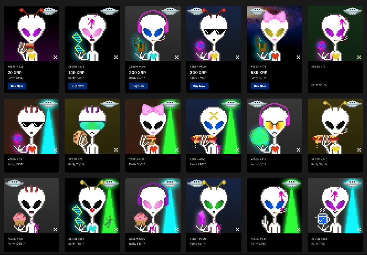 Mint an XEBEN NFT on the XRPL fro 17 XRP. 
xrp.cafe/collection/xeb…