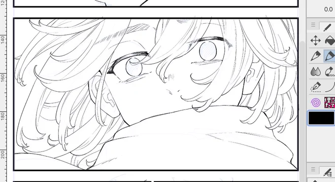 時間がないならこんな細かく毛束描いてる場合じゃないよなあ!!!!!なあ!!!!! 
