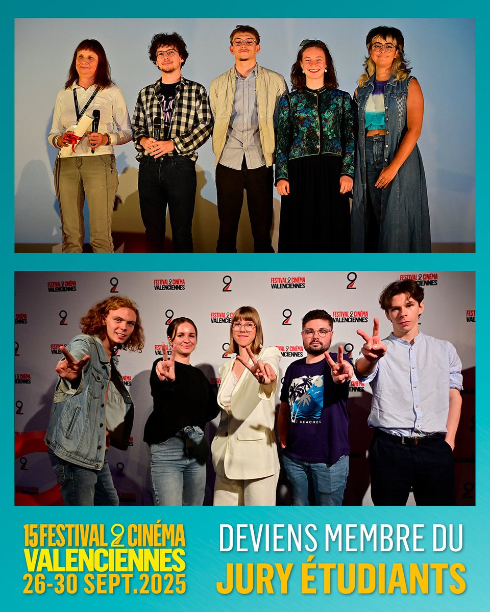 Deviens membre du Jury Étudiants du 15ème #festival2cinema !

📩 Envoie CV &amp; lettre de motivation avant le 31/08 à juryetudiants.atmospheres@gmail.com
Choisis Jury Fictions ou Documentaires, cite tes 3 réalisateur.ice.s favori.te.s &amp; tes 3 films préférés avec un adjectif.