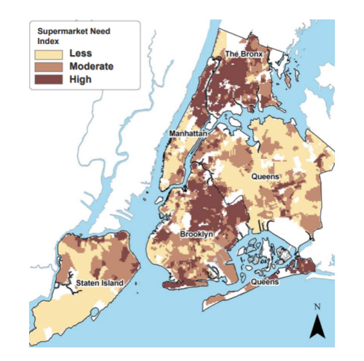 joewrote's tweet photo. Again, there are food deserts in New York City. Public grocery stores solve the market failure. These are 'inefficiencies' that capitalism cannot solve. https://t.co/G9nALOiEJ1