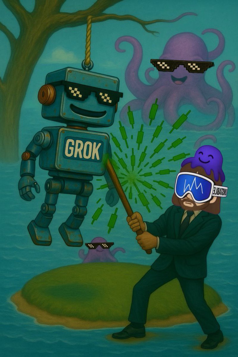 <a href="/pdimitrakos/">Peter Dimitrakos</a> Grok morning 

Kraken should crack the Grok piñata 🪅