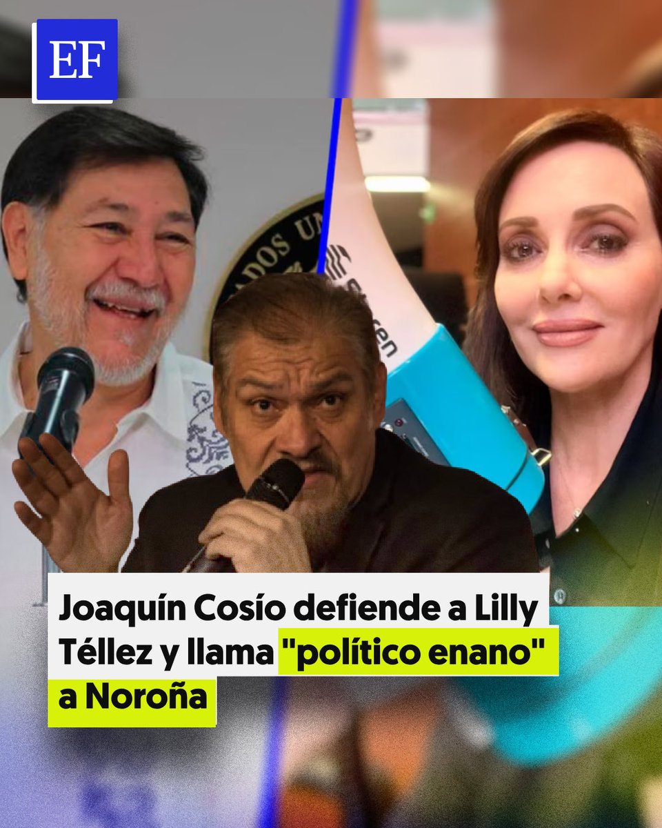 🗣️ El intérprete del "Cochiloco" en El infierno <a href="/cosio_joaquin/">Joaquin Cosio</a> defendió a la panista por sus declaraciones en contra de políticos de Morena 

➡️ tinyurl.com/5n6zfjyn 
<a href="/ElFinanciero_Mx/">El Financiero</a>