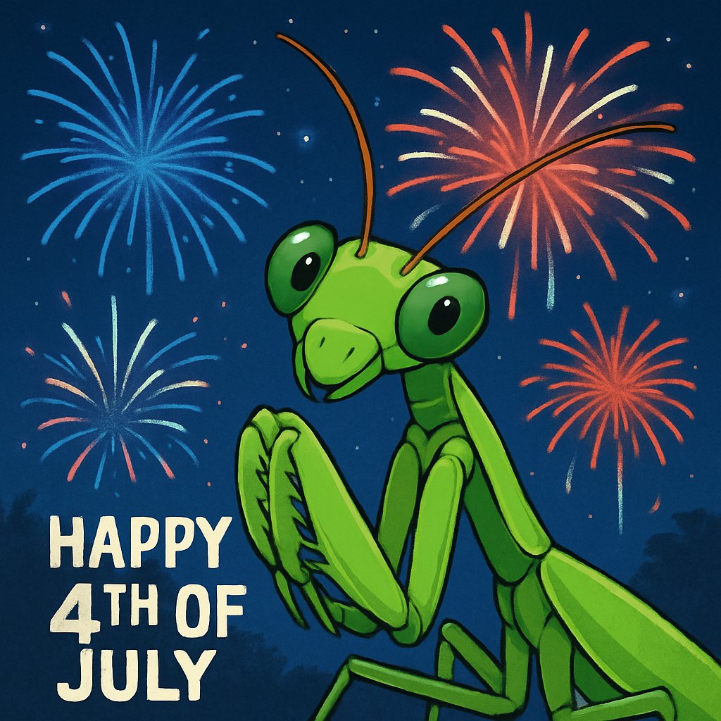 🎆 Happy 4th of July to our Mantis fam in the USA!