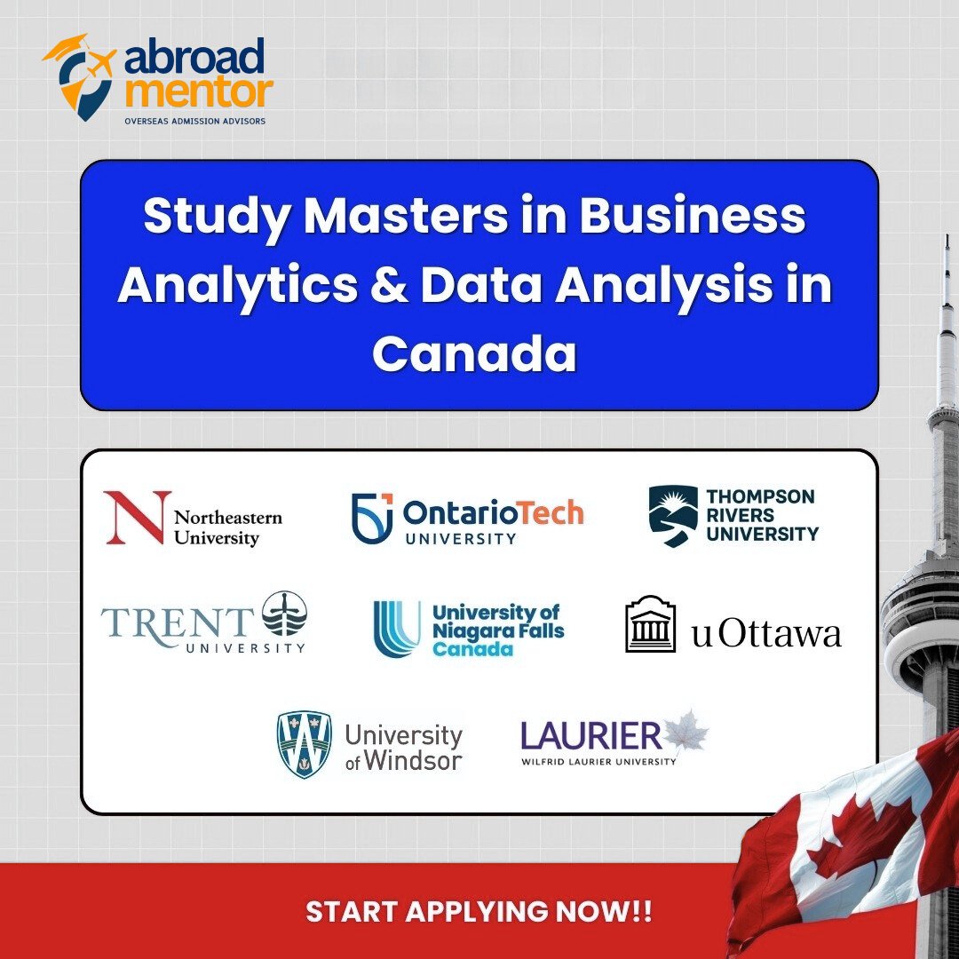 Abroadment84464's tweet image. 🇨🇦 Top Universities in Canada

📊 Study Master’s in Business Analytics &amp;amp; Data Analysis
🎯 High-Demand Programs | Great Career Outcomes

📅 January 2026 Intakes
📲 Start Applying Now → theabroadmentor.com/form/

#BusinessAnalyticsCanada #StudyInCanada #DataAnalyticsMasters