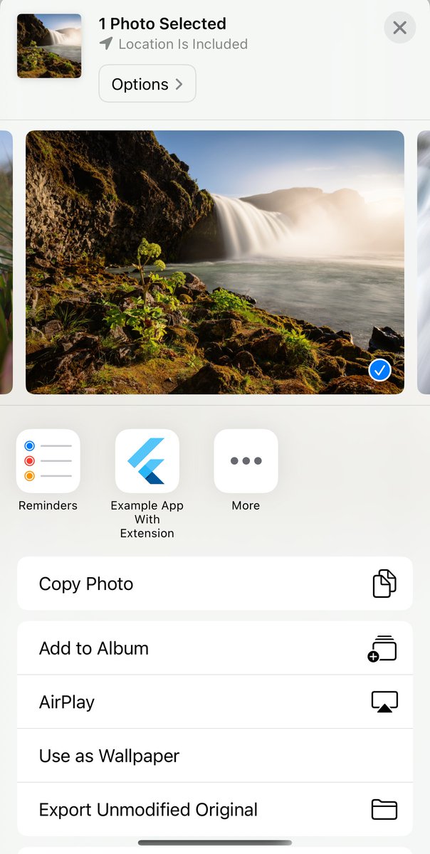FlutterDev's tweet image. iOS app extensions allow you to expand functionality outside of your iOS app. 🍏 📱 Your app could appear as a home screen widget, or you can make portions of your app available within other apps.
Explore the guide → goo.gle/44lqBPn