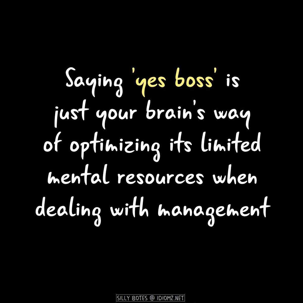 CardsMosaic's tweet photo. Why do we say "Yes boss"? #WorkplaceHumor #OfficeLife #SillyBotes https://t.co/KDVDErqGfG
