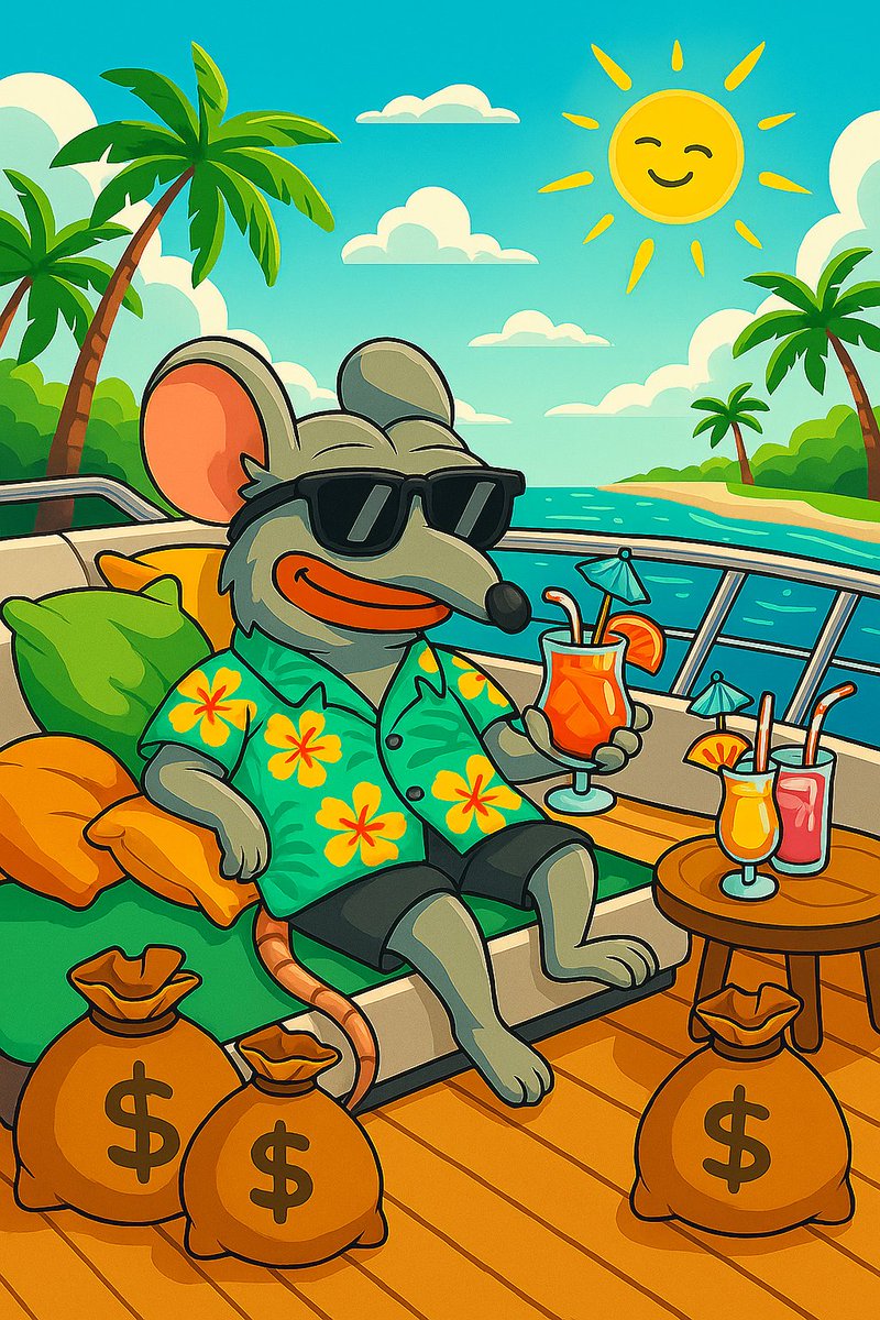 Summer vibes hittin’ different when you’re stacking cheese in the sun 🧀🐭

The swarm is growing, and we’re just getting warmed up
never stop building, never stop squeaking!

$rato $pepe