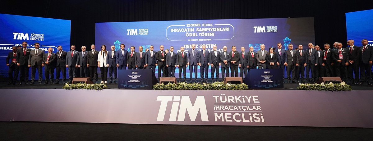 📍 Haliç Kongre Merkezi
🇹🇷 Cumhurbaşkanımız Sn.Recep Tayyip Erdoğan’ın teşrifleriyle gerçekleşen, Türkiye İhracatçılar Meclisi 32. Olağan Genel Kurulu ve İhracatın Şampiyonları Ödül Törenine katılım sağladık.

🏆 Genel Kurulun ülkemiz ihracat ekosistemi için hayırlara vesile