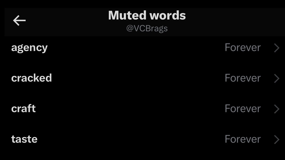 VCBrags's tweet image. Remove annoying VCs and tech dweebs from your timeline with this one simple trick