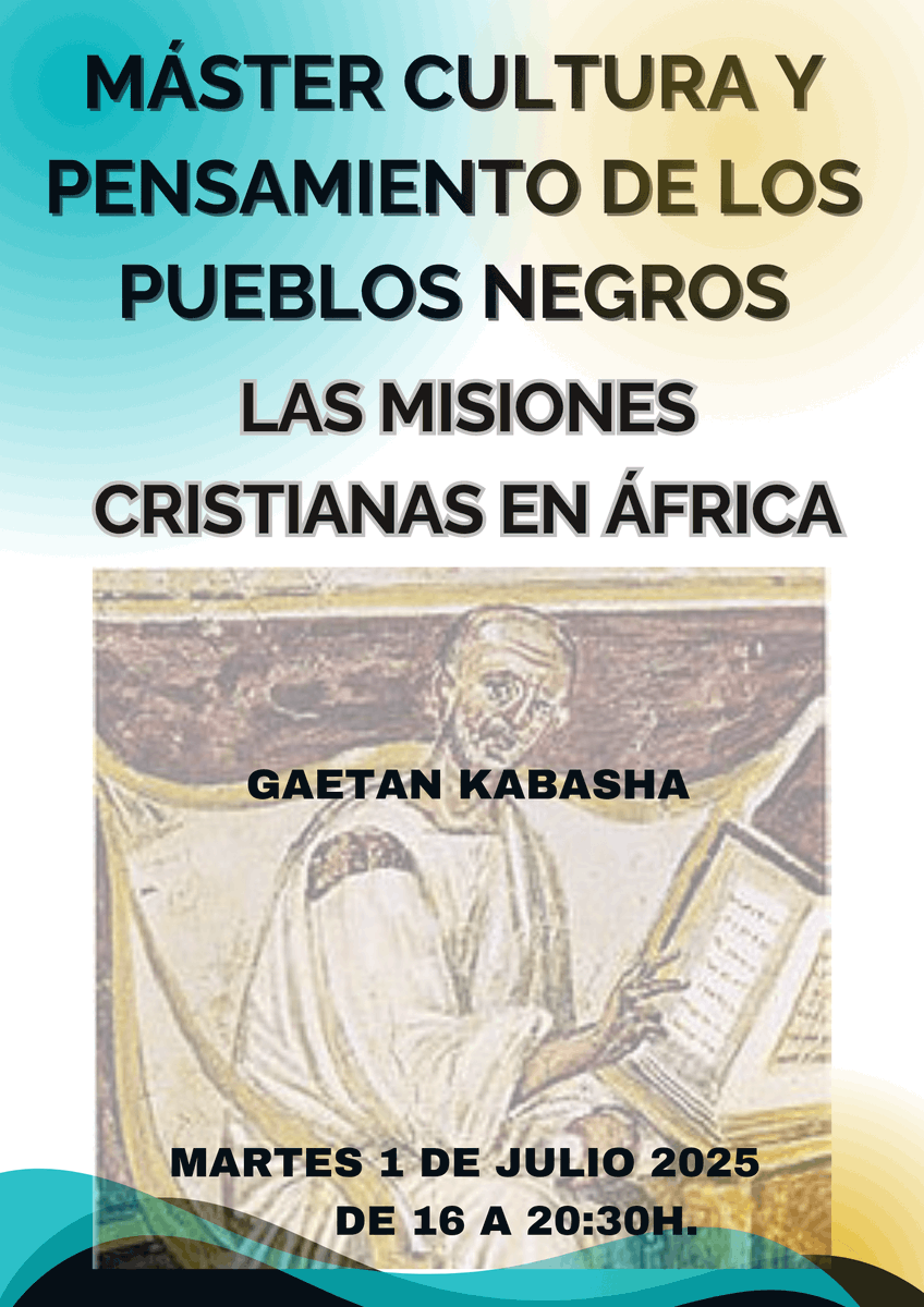 PueblosNegrosUC's tweet photo. 📌Módulo IV: #Afrohispanidad, el mundo hispánico y la #negritud
💻Clase online @gaetankabasha 
👥Podéis asistir como oyentes de manera gratuita, únicamente deberéis avisar de vuestra asistencia al director del máster, Juan Ignacio Castien👉🏿👉🏿jicastie@ucm.es https://t.co/oVgzLAgvFv
