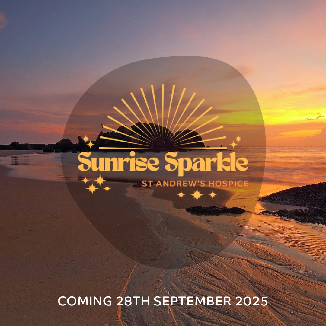 HelpStAndrews's tweet image. Get ready to rise and sparkle for St Andrew’s Hospice with our first ever Sunrise Sparkle Walk on Sunday, 28th September! 🌅✨
More information ➡️ standrewshospice.com/Supporting-Us/…
Registration ➡️ standrewshospice.beaconforms.com/form/f9ee1751
#SAH #SAVETHEDATE #SUNRISE25