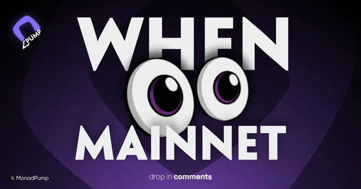 Monad Pump (@monadpump) on Twitter photo 👀💜Drop a comment with your prediction 👀💜Drop a comment with your prediction