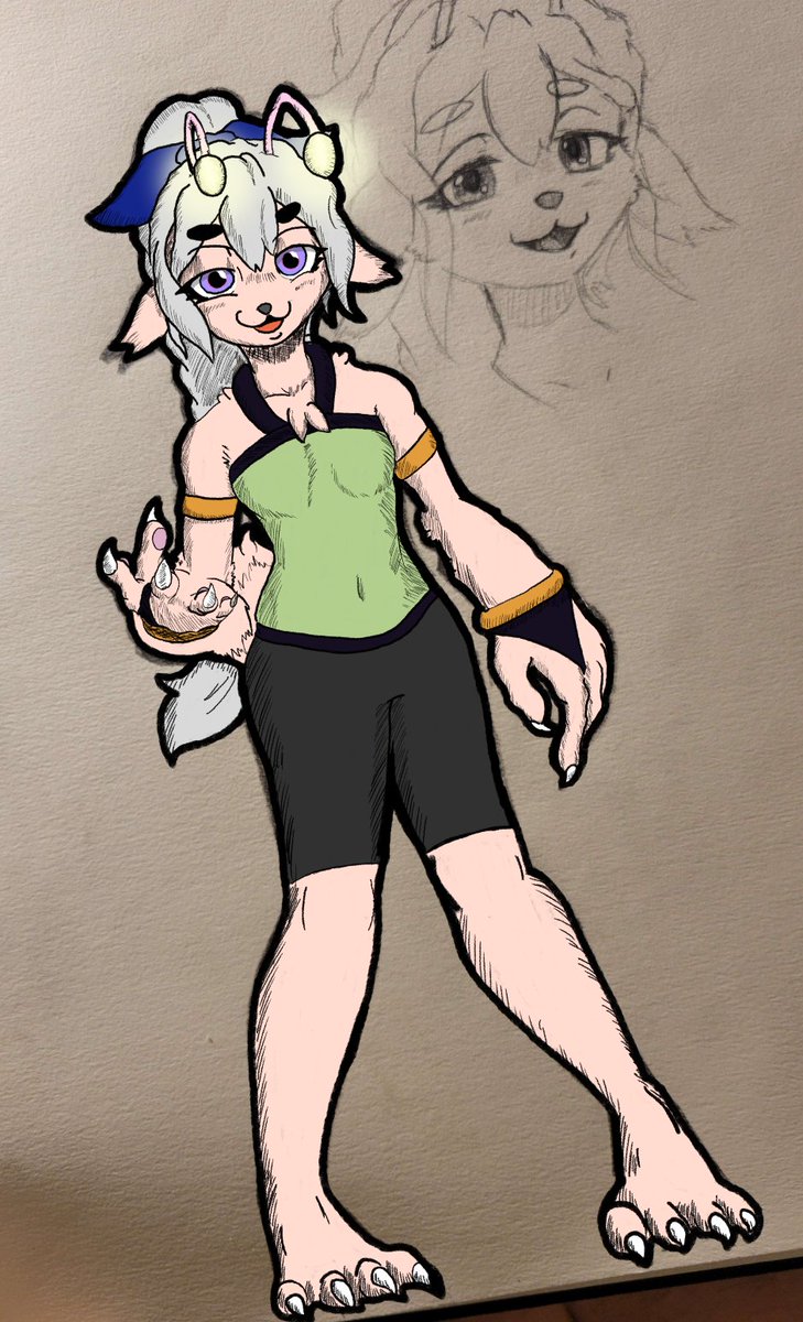 Working on assets for art fight! Here's a digital redraw of something previous art I made. 

#artfight2025 #artfight