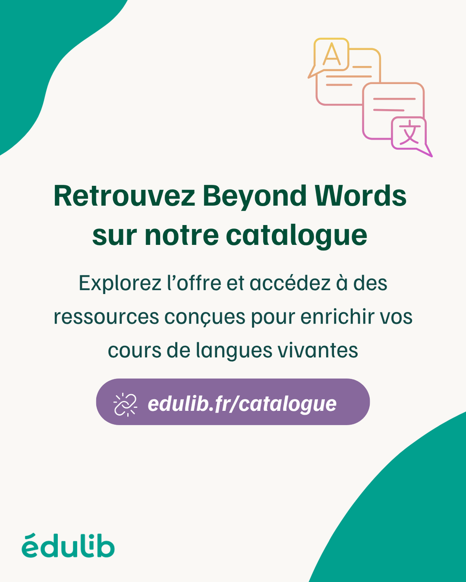 EdulibFR's tweet photo. 🌍 Nouveau chez Edulib : Beyond Words, immersion VR pour apprendre 8 langues 🇩🇪🇬🇧🇨🇳🇪🇸🇫🇷🇮🇹🇳🇱🇵🇹

🎯 +3 000 scénarios interactifs du niveau A1 à C1

🎥 Découvre l’expérience → https://t.co/J1dNcSv7ij
📘 Catalogue → https://t.co/DkM4bJr6KQ
#EdTech #LanguesVivantes #VR https://t.co/W6Y3dEzwqm